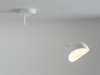 Sufitowa lampa na wysięgniku Roy metalowa biała do holu