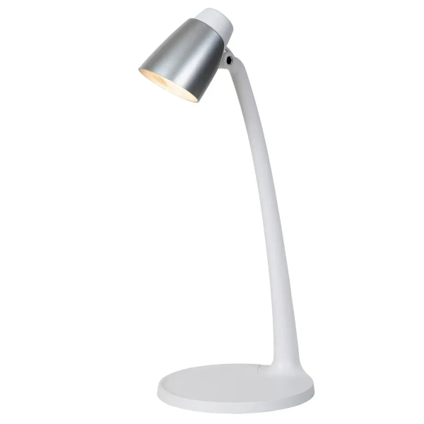 Gabinetowa lampa na biurko Ludo 18660/05/31 LED 4,5W 3000K biała srebrna