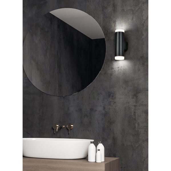 Kinkiet ścienny góra-dół RAY 283110232 LED 4W 3000K IP44 do łazienki czarny