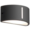 Ogrodowa LAMPA ścienna BONN 6330401118 Lutec elewacyjna OPRAWA outdoor półokrągła IP54 grafitowa