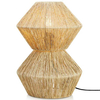 Dekoracyjna LAMPA stołowa STRAW 107983 Markslojd stojąca LAMPKA ratanowa na biurko ekologiczna brązowa biała