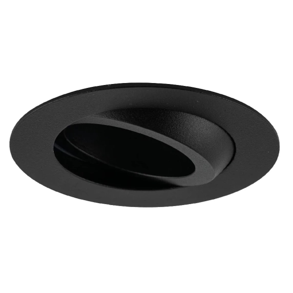 Oczko sufitowe lampa Aura 10571 okrągła regulowana czarny