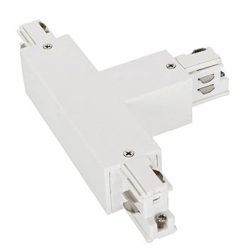 T-ŁĄCZNIK szynoprzewodu uziemienie zewnętrzne HT4-J03-I/WU Italux do 3-fazowej szyny natynkowej 230V biały