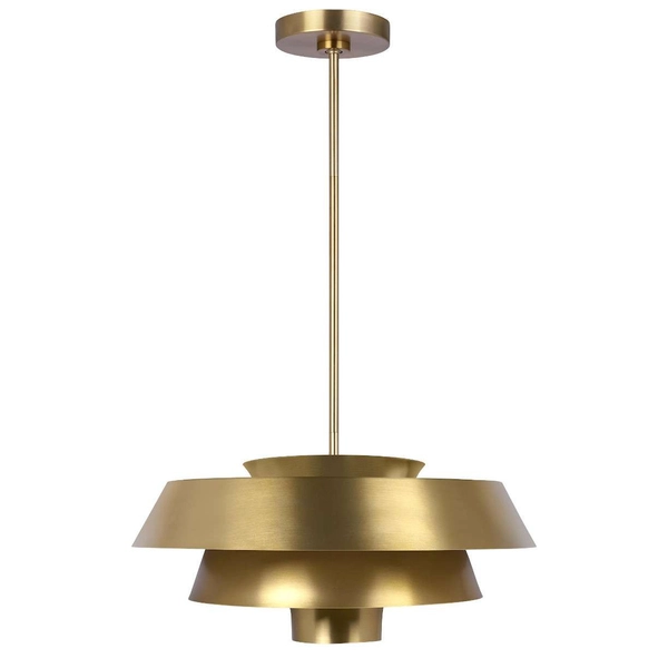 Wisząca LAMPA modernistyczna Brisbin FE-BRISBIN-PN Elstead FEISS okrągłą OPRAWA metalowy ZWIS designerski nikiel polerowany