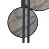 Potrójna lampa ścienna MOONS AZ6666 LED 30W 3000K okrągła brązowa czarna