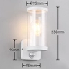 Ścienna lampa Bonito R21599131 RL Light IP44 czujnik ruchu biały