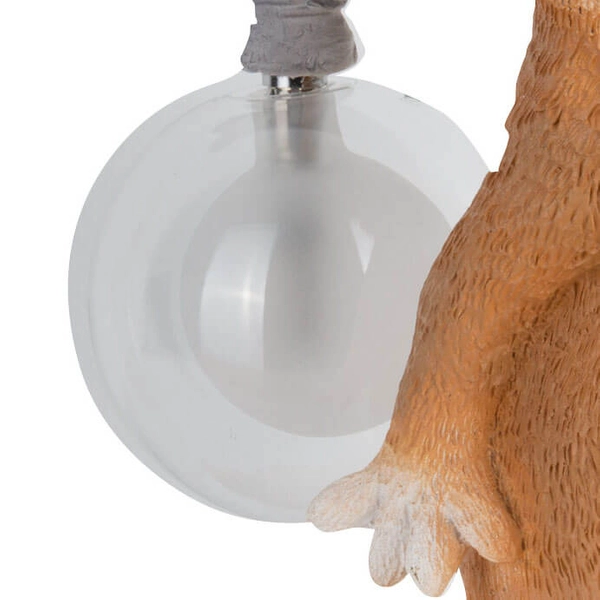 Dziecięca lampka nocna Verka TL0106 WIEWIÓRKA animals biały pomarańczowy