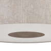 Abażurowa wisząca lampa CEDRO 11666 tkaninowa beżowa