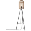 Podłogowa lampa do salonu Woodrow 93776/20 bambus beżowy czarny