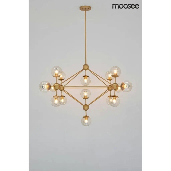 Lampa wisząca Astrifero MSE010100180 bursztynowa złotazłota