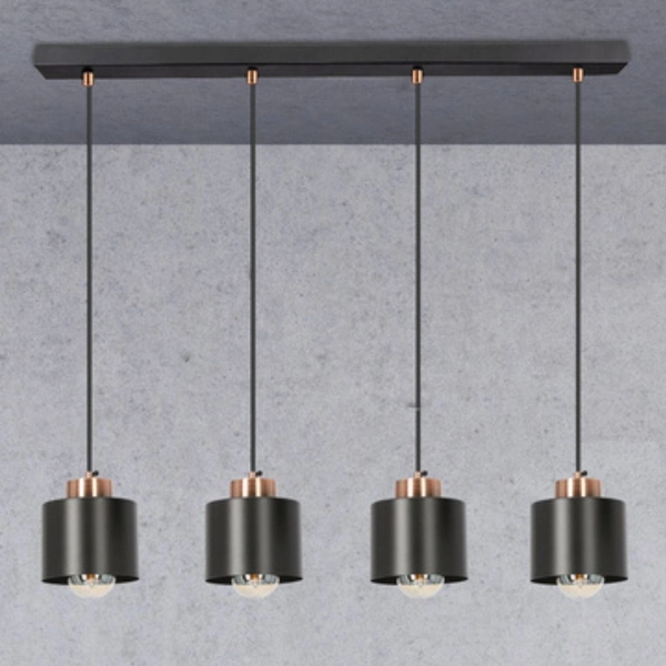 Lampa wisząca Olena 34-78131 Candellux metalowe klosze czarne