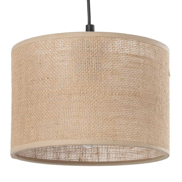 Kinkiet ekologiczny okrągły Juta 6858 TK Lighting rustykalna brązowa
