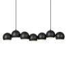 Wisząca lampa nad wyspę Cupolo 108860 metalowa kule molekuły czarna