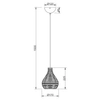 Pleciona lampa wisząca Sprout R31291036 RL Light eko drewniana