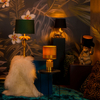 Nocna LAMPKA stojąca EXTRAVAGANZA FRIZZLE 10500/81/34 Lucide stołowa LAMPA abażurowa żółta