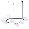 Lampa szklana wisząca Bolero 41320 nad stół czarna biała