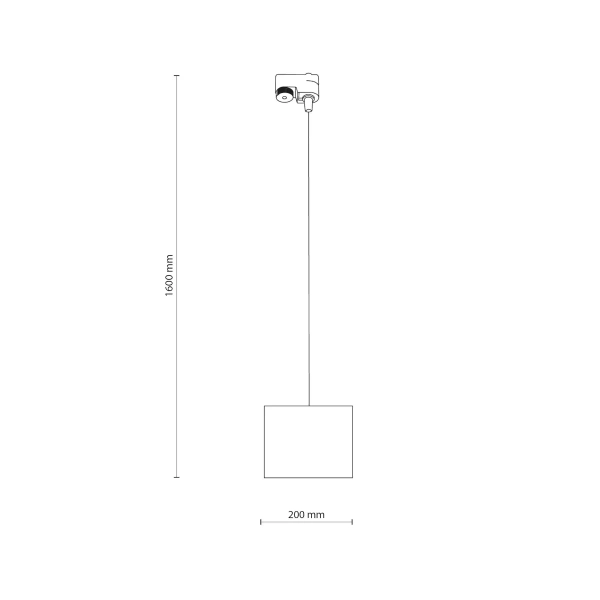 Lampa wisząca do szyn jednofazowa Tracer 10676 tuba brązowa