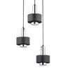 Kaskadowa lampa wisząca Rif 40717 Sigma industrialna czarna srebrna