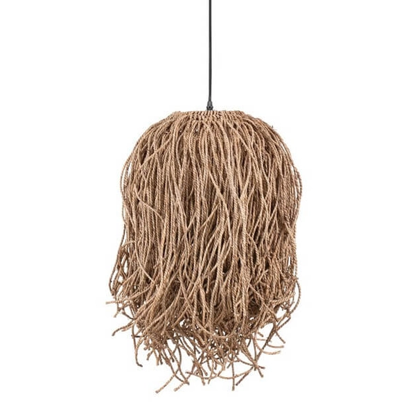 Zwisająca lampa nad stół JACINTO LE44522 do jadalni boho naturalna