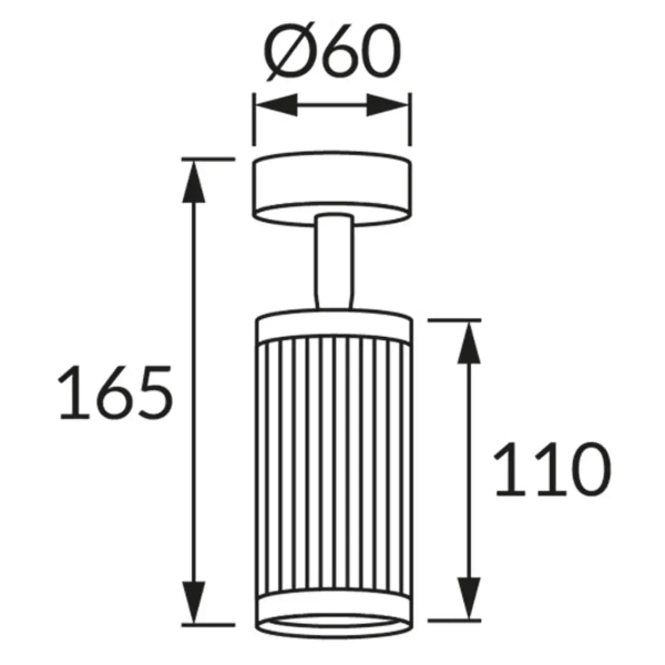 Kinkiet do przedpokoju Frida 4198 Ideus spot tuba metalowa biała