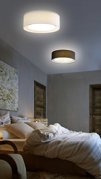 Natynkowa lampa przysufitowa Milo AZ2318 biały plafon do salonu