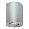 Sufitowa LAMPA downlight HARY 03712 Ideus okrągła OPRAWA metalowa tuba spot natynkowy srebrny