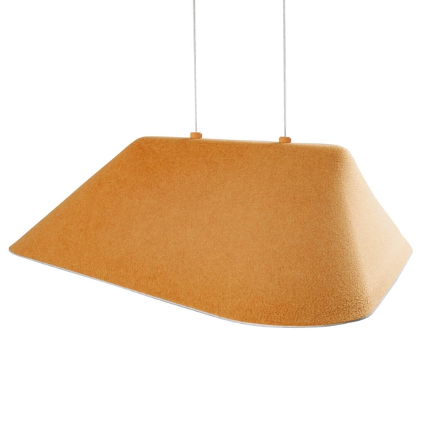 Zwieszana lampa Carbon P0569 Maxlight LED 8W 3000K do salonu żółta szara