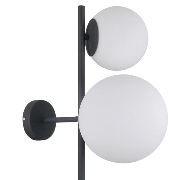 Modernistyczna LAMPA ścienna VAILANTE WL-31221-3A-SBL Italux sufitowa OPRAWA szklane kule kinkiet czarny