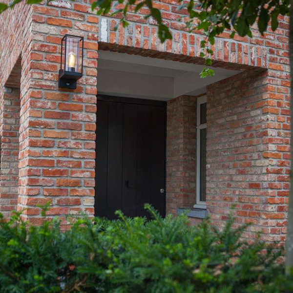 Elewacyjna LAMPA zewnętrzna FLAIR 5288802012 Lutec ścienna OPRAWA ogrodowa outdoor IP44 czarna przezroczysta