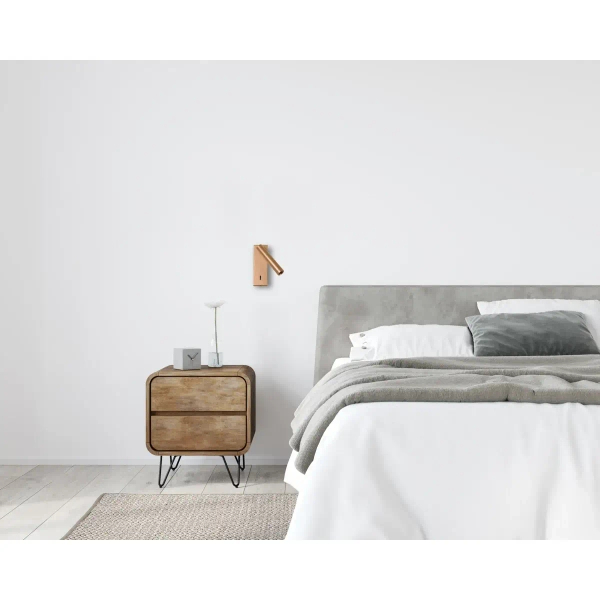 Biurowa lampa naścienna Cali WL-21017-GD LED 2,5W 3000K tubka złota