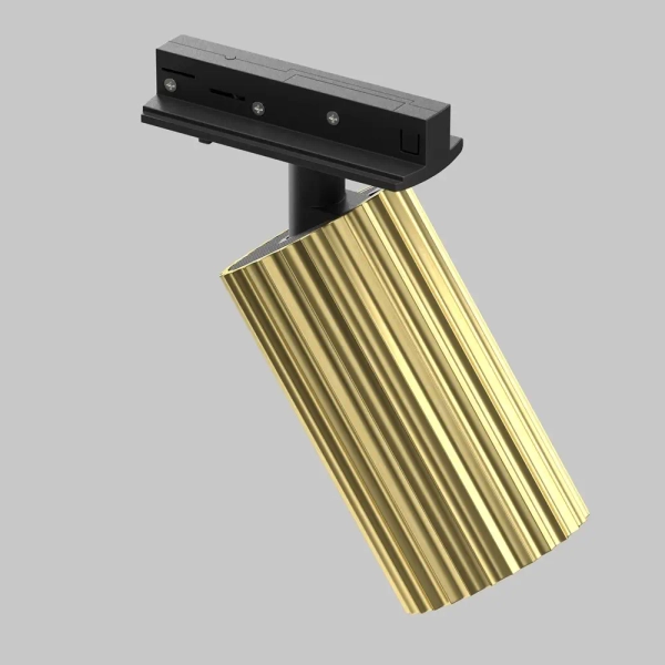 Jednofazowa lampa sufitowa szynowa Calipso TR218-1-GU10-BS mosiądz czarna