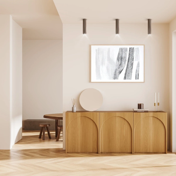 Nowoczesna sufitowa lampa Tube 11029 tuba żebrowana brązowy