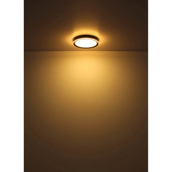 Okrągła lampa sufitowa Belissa 41588D LED 30W 3000K czarna biała
