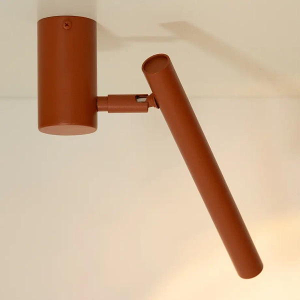 Metalowa lampa sufitowa Sopel 41471 tubka ruchoma ceglana