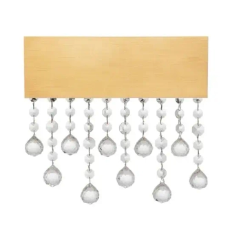 Kryształowy kinkiet ścienny OLEVIRA LE45147 LED 15W glamour złota