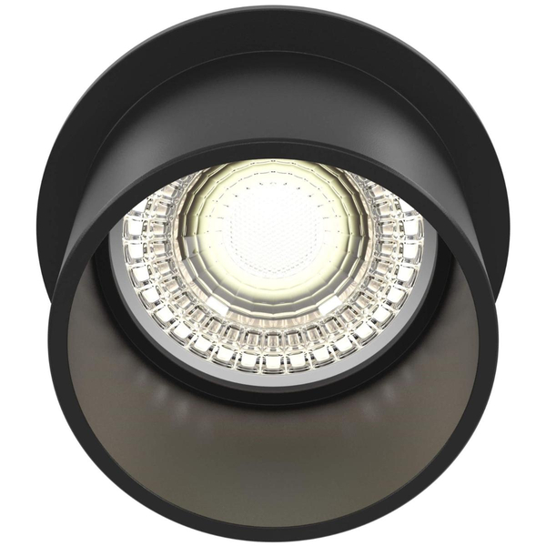Wpustowa lampka sufitowa Reif DL050-01B do kuchni czarna