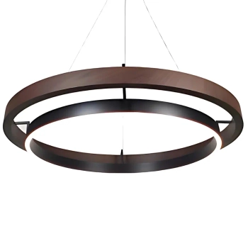 Pierścieniowa lampa wisząca Plato LWR-PLA LED 38W 3000K do salonu czarny