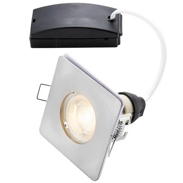 Kwadratowe oczko Speculo 80245 metalowe do łazienki IP65 chrom