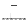 Lampa wisząca geometryczna BLAKE ST-MD1026 czarna szklana metalowa LED 24W 3000K nad stół