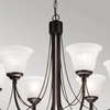 Lampa wisząca Carisbrooke CB6-BLACK Elstead do salonu biała czarna