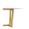 Stół do jadalni ODEON biały złoty KH1501100241 ceramiczny szer. 180 cm