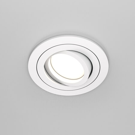Regulowana lampa sufitowa Atom DL023-2-01W wpuszczana biały