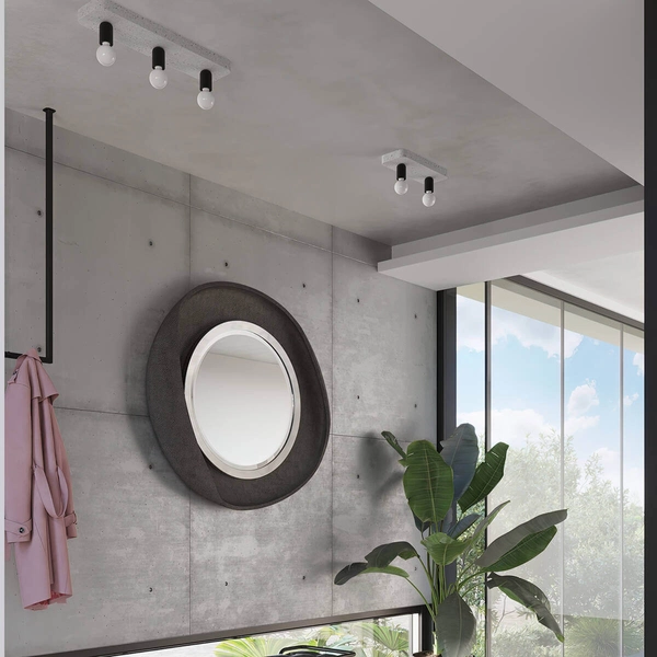 Podwójna lampa nasufitowa Tavo SL.1157 do salonu szara