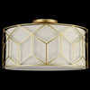 Plafon LAMPA sufitowa MESSINA H223-PL-03-G Maytoni abażurowa OPRAWA plafoniera okrągła złota beżowa
