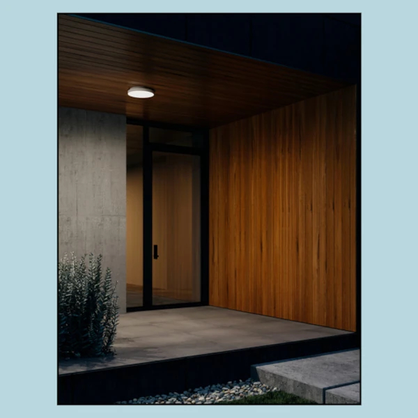 Hermetyczna lampa sufitowa BLOS biała do ogrodu IP54 LED 23W 3000K 47019-M930-D9-00-13