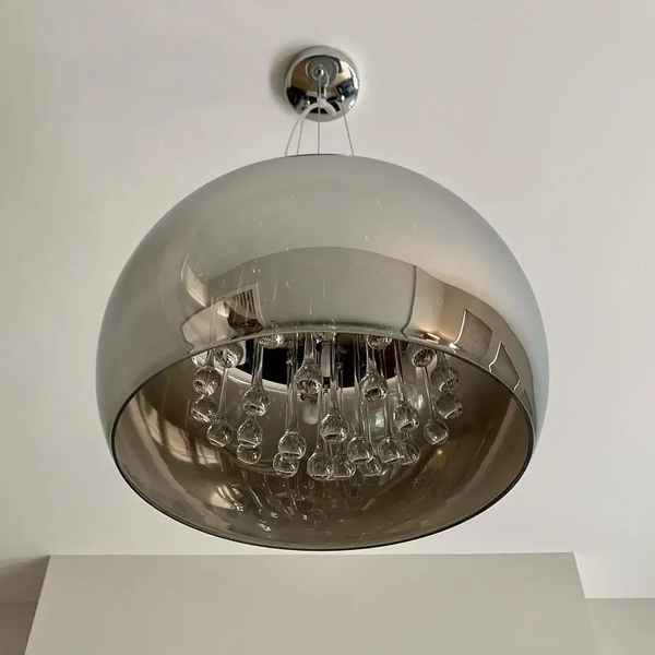 Salonowa lampa zwieszana PEARL 70463/05/11 Lucide przydymiony czarny