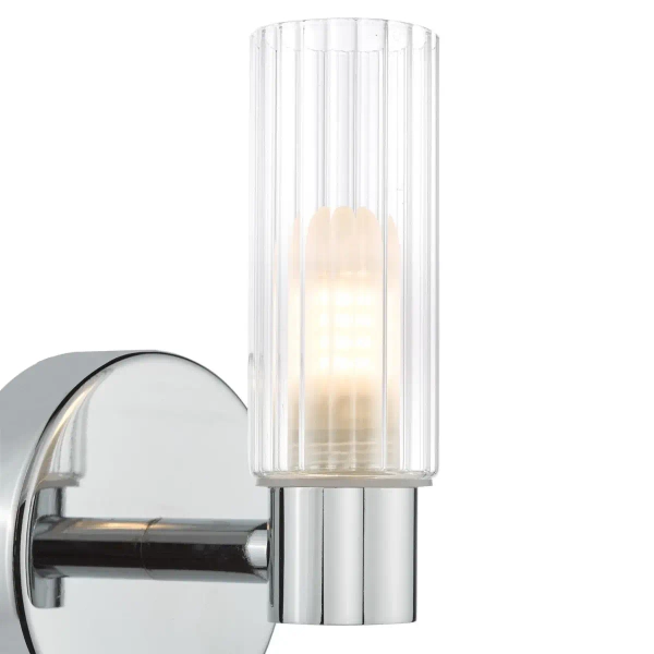 Naścienna lampa do łazienki Bolton BOL0750 z włącznikiem IP44 chrom