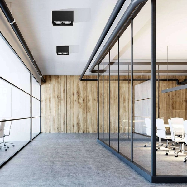 Plafon LAMPA sufitowa GROOVE 9383 Nowodvorski metalowa OPRAWA prostokątna downlight biała