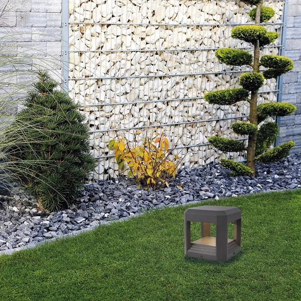 Lampka zewnętrzna Royal Mile O019FL-L13GR3K LED 13W kostka szara