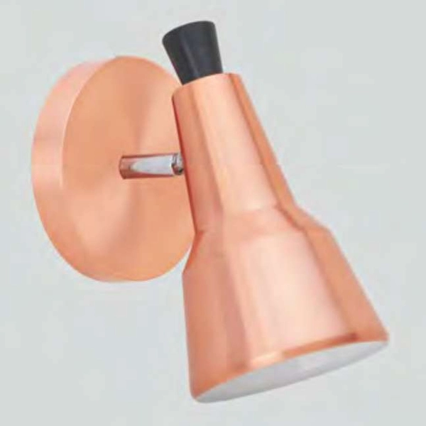 Kinkiet LAMPA ścienna AULETTA LP-507/1W Light Prestige metalowa OPRAWA industrialny reflektorek regulowany miedziany